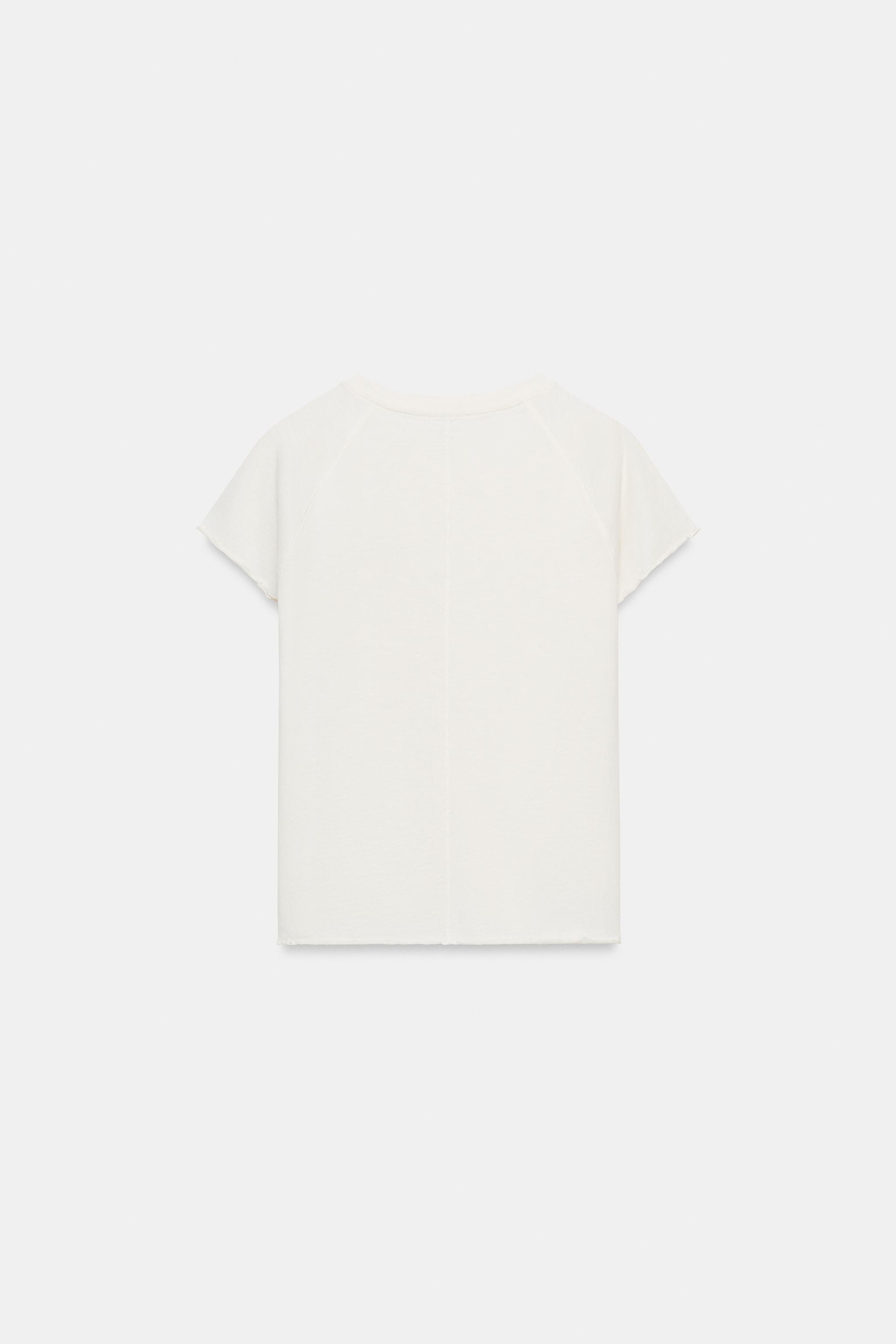 TEXT RAGLAN SLEEVE T-SHIRT